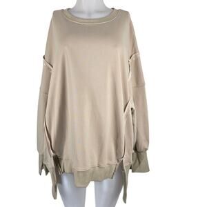 No Brand Design Like The Camdan Sweatshirt Tan Women's XL